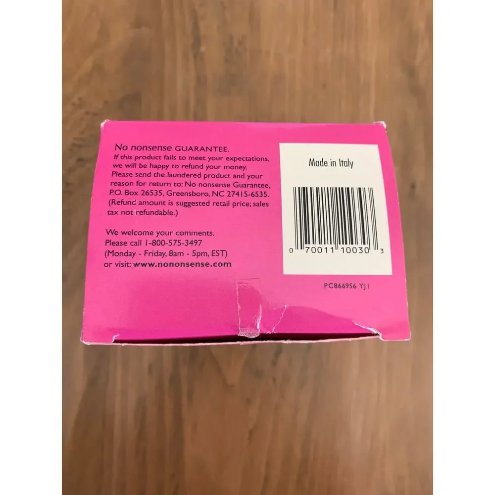No Nonsense Knee Highs 10 Pair Queen Size BLACK Sheer Toe